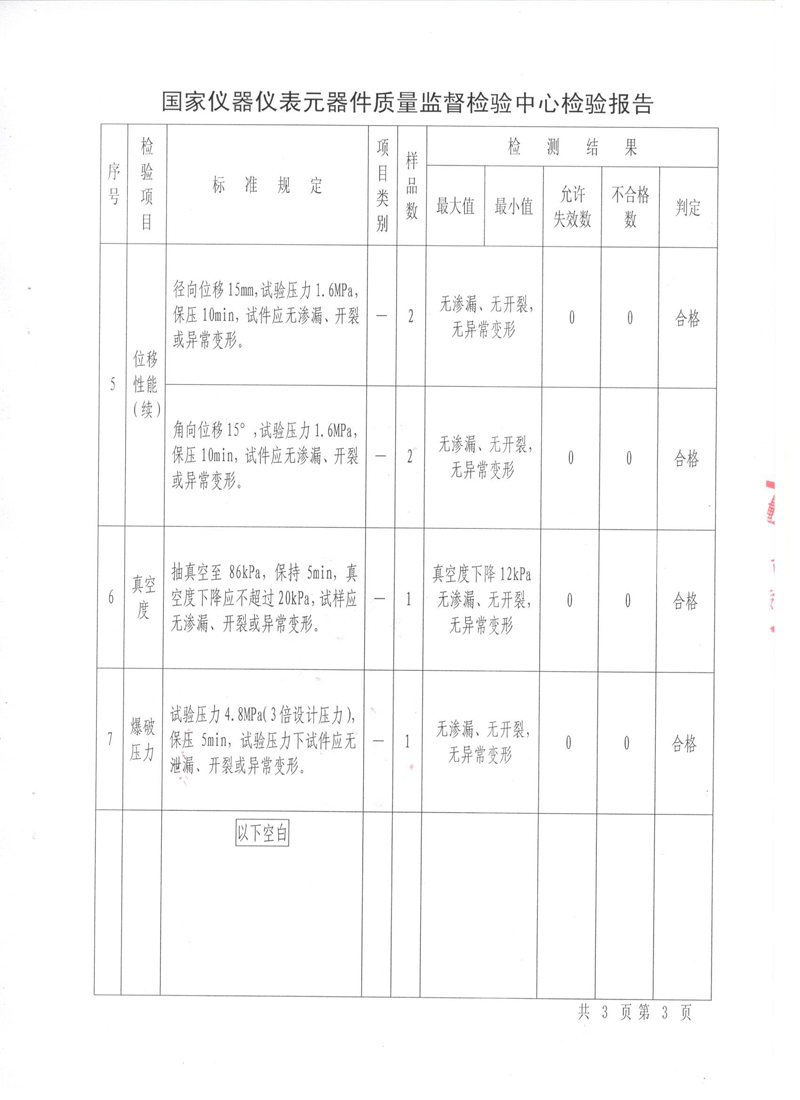 淞江集團(tuán)橡膠接頭壓力管道報告